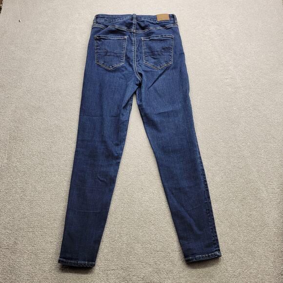 American Eagle Next Level Stretch Jeans Women’s Size 8 Blue Denim - Picture 2 of 9